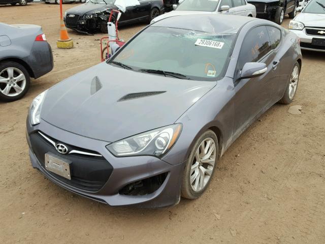 KMHHT6KJ6FU129358 - 2015 HYUNDAI GENESIS CO GRAY photo 2