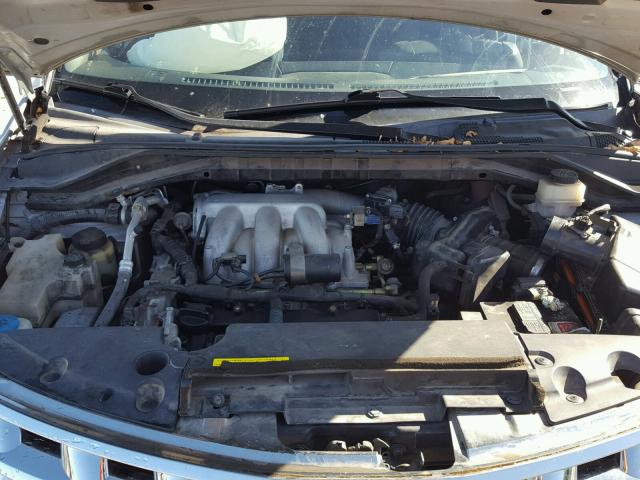 JN8AZ08T15W312054 - 2005 NISSAN MURANO SL SILVER photo 7