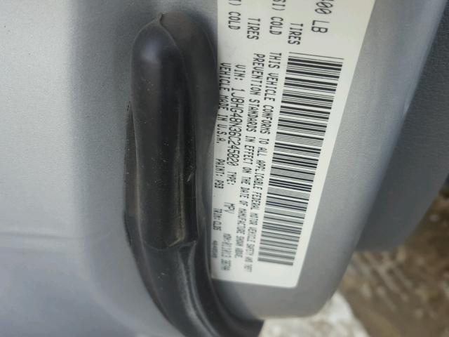 1J8HG48N36C245820 - 2006 JEEP COMMANDER GRAY photo 10