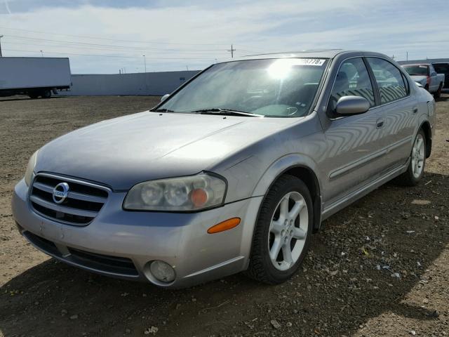 JN1DA31A42T314522 - 2002 NISSAN MAXIMA GLE SILVER photo 2