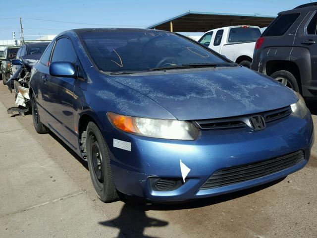 2HGFG12657H544255 - 2007 HONDA CIVIC LX BLUE photo 1