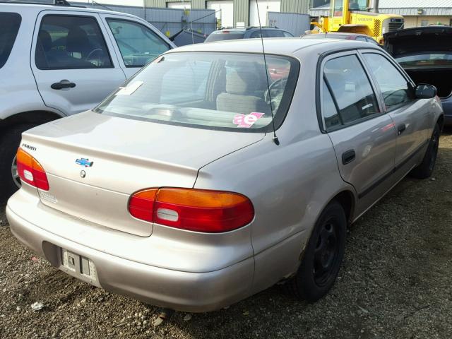 1Y1SK528XWZ434204 - 1998 CHEVROLET GEO PRIZM BEIGE photo 4