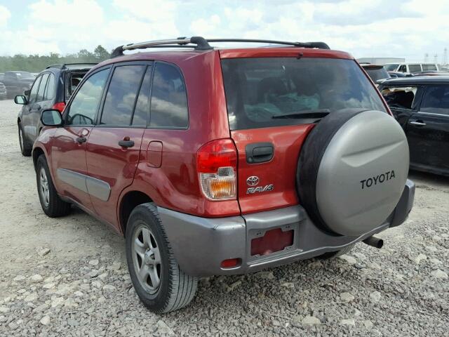 JTEGH20V620076514 - 2002 TOYOTA RAV4 RED photo 3