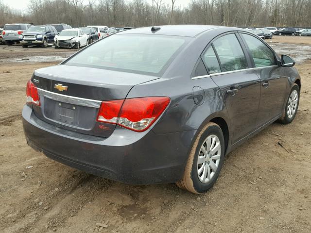 1G1PD5SH7B7187971 - 2011 CHEVROLET CRUZE LS CHARCOAL photo 4