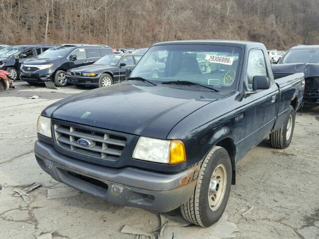 1FTYR10DX2TA59916 - 2002 FORD RANGER BLACK photo 2