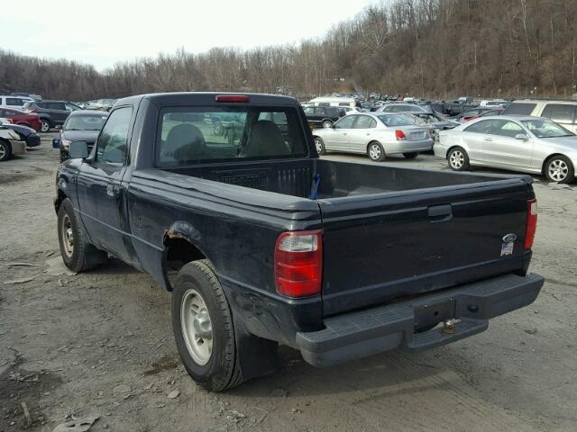 1FTYR10DX2TA59916 - 2002 FORD RANGER BLACK photo 3