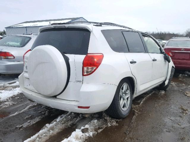 JTMBD33V175103205 - 2007 TOYOTA RAV4 WHITE photo 4