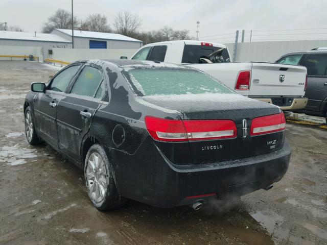 3LNHL2JC1BR764596 - 2011 LINCOLN MKZ BLACK photo 3