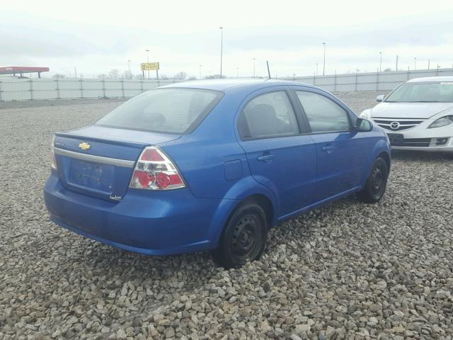 KL1TD5DE7AB136093 - 2010 CHEVROLET AVEO LS 蓝色 照片 4
