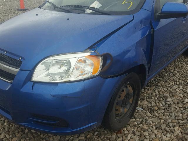 KL1TD5DE7AB136093 - 2010 CHEVROLET AVEO LS 蓝色 照片 9