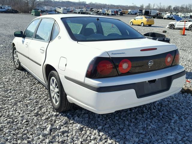 2G1WF52E759251831 - 2005 CHEVROLET IMPALA WHITE photo 3