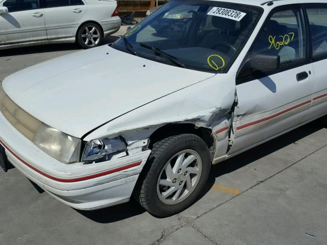 3MAPM1485MR642079 - 1991 MERCURY TRACER LTS WHITE photo 9