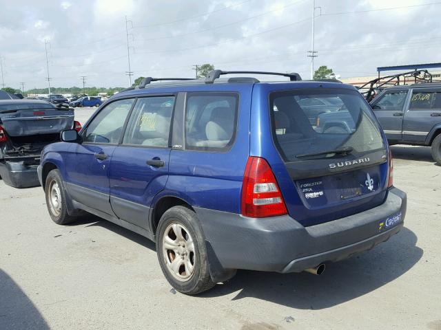 JF1SG636X4H715601 - 2004 SUBARU FORESTER 2 BLUE photo 3