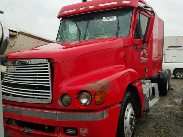 1FUYSWEB91PG00109 - 2001 FREIGHTLINER CONVENTION RED photo 2