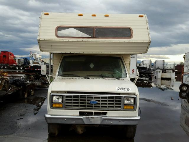 1FDKE30L6GHA24607 - 1986 FORD ECONOLINE WHITE photo 9