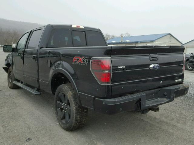 1FTFW1ET0EFA22716 - 2014 FORD F150 SUPER BLACK photo 3