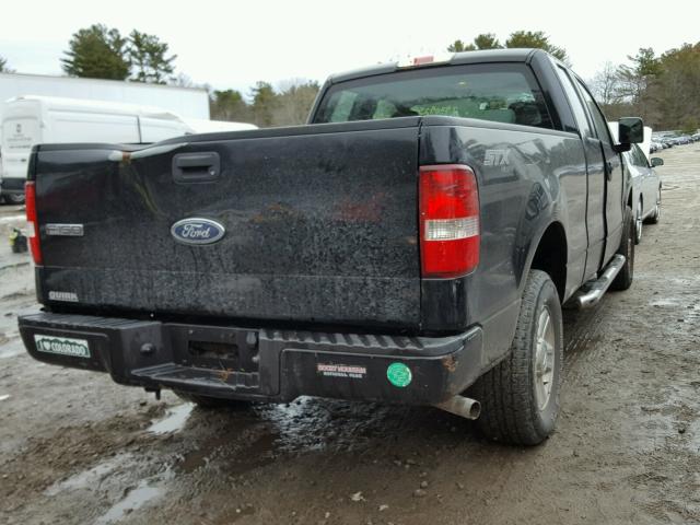 1FTRX14WX5FB66442 - 2005 FORD F150 BLACK photo 4