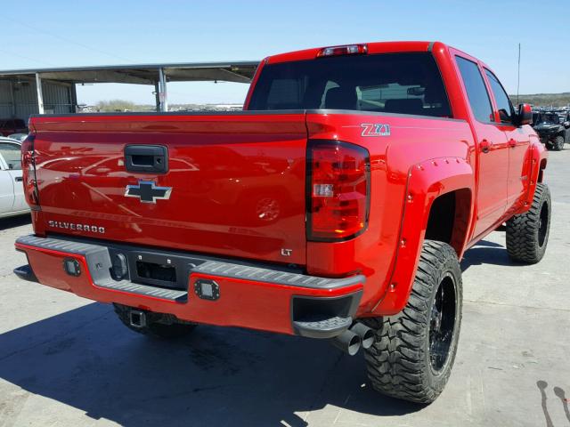 3GCUKREC7GG175015 - 2016 CHEVROLET SILVERADO RED photo 4