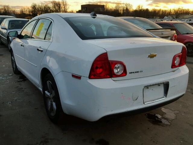 1G1ZC5E08CF335411 - 2012 CHEVROLET MALIBU 1LT WHITE photo 3