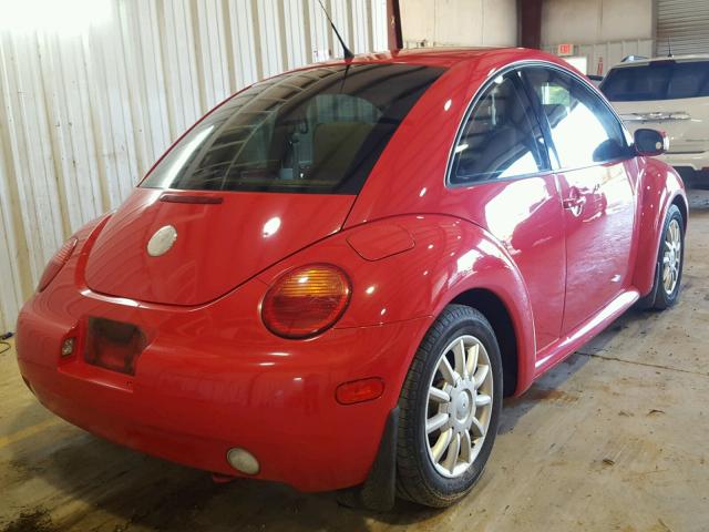 3VWCK31C24M404144 - 2004 VOLKSWAGEN NEW BEETLE RED photo 4