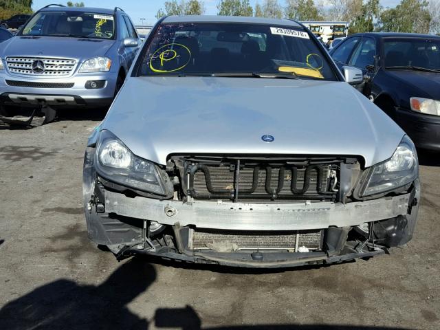 WDDGF8BB3CF919444 - 2012 MERCEDES-BENZ C 300 4MAT SILVER photo 9