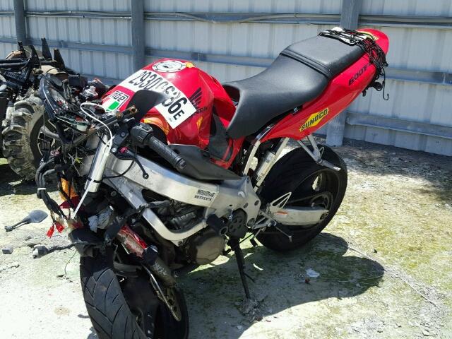 JH2PC3507YM100446 - 2000 HONDA CBR600 F4 RED photo 2