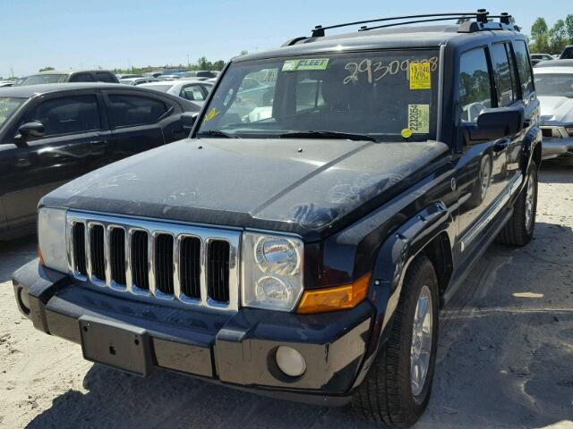 1J8HG58216C366616 - 2006 JEEP COMMANDER BLACK photo 2