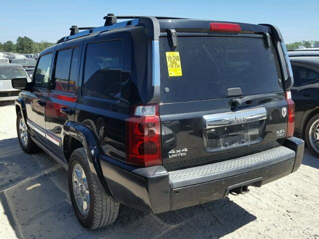 1J8HG58216C366616 - 2006 JEEP COMMANDER BLACK photo 3