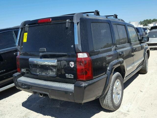 1J8HG58216C366616 - 2006 JEEP COMMANDER BLACK photo 4