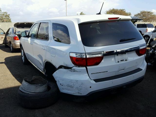 1C4RDHAG5DC659833 - 2013 DODGE DURANGO SX WHITE photo 3