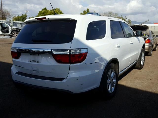 1C4RDHAG5DC659833 - 2013 DODGE DURANGO SX WHITE photo 4