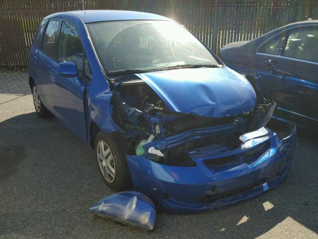 JHMGD38448S071194 - 2008 HONDA FIT BLUE photo 1