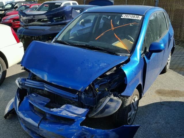 JHMGD38448S071194 - 2008 HONDA FIT BLUE photo 2