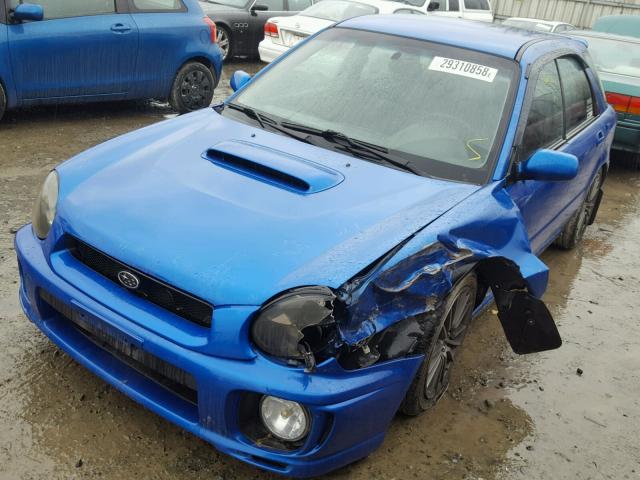 JF1GG29612G805101 - 2002 SUBARU IMPREZA WR BLUE photo 2