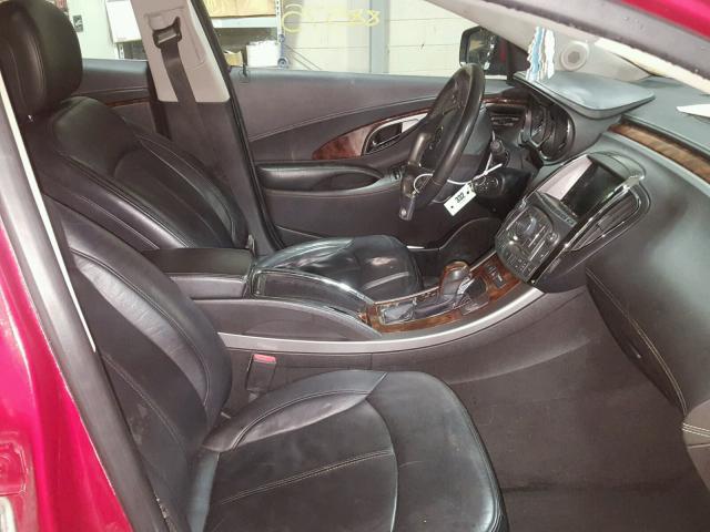 1G4GL5E38CF304468 - 2012 BUICK LACROSSE BURGUNDY photo 5