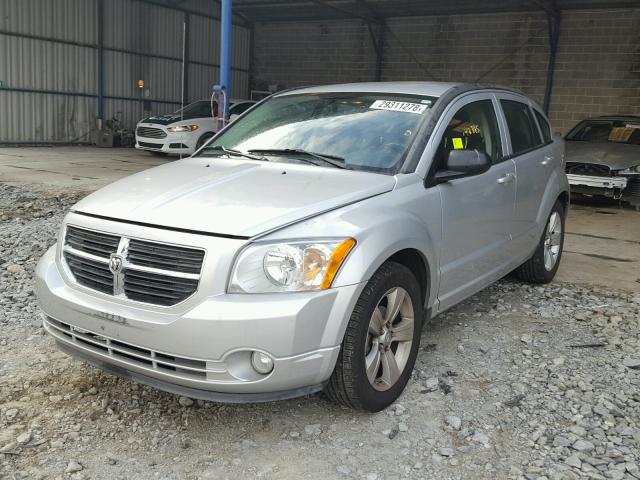 1B3CB3HA7BD254730 - 2011 DODGE CALIBER MA SILVER photo 2