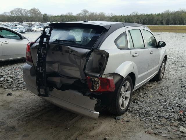 1B3CB3HA7BD254730 - 2011 DODGE CALIBER MA SILVER photo 4