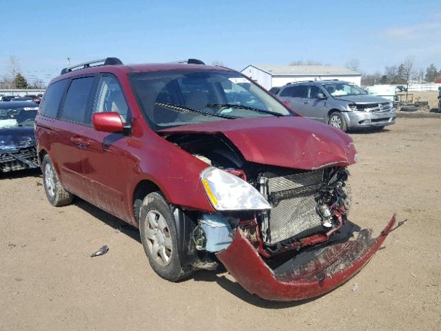 KNDMB233366087301 - 2006 KIA SEDONA EX RED photo 1