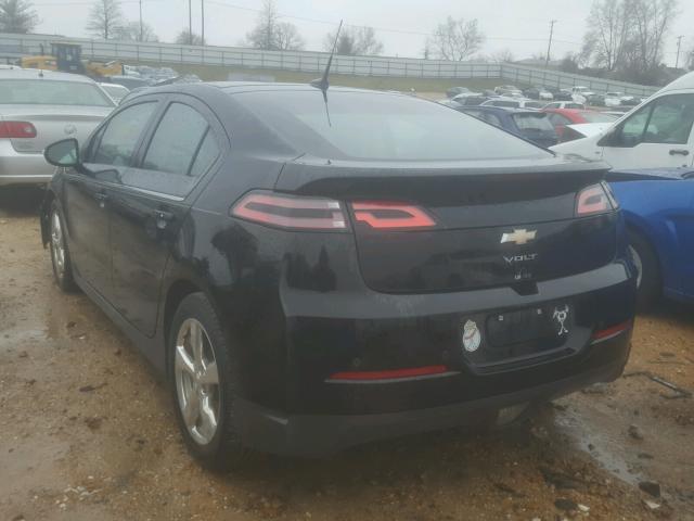 1G1RD6E4XDU141546 - 2013 CHEVROLET VOLT BLACK photo 3