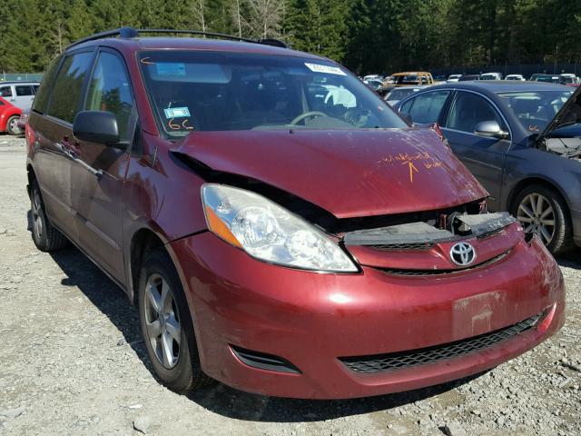 5TDKK4CCXAS331490 - 2010 TOYOTA SIENNA CE RED photo 1