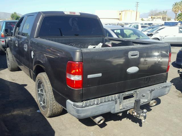 1FTPW12565KD61207 - 2005 FORD F150 SUPER GRAY photo 3