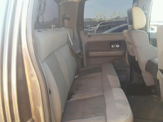 1FTPW12565KD61207 - 2005 FORD F150 SUPER GRAY photo 6