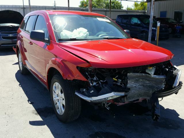 3C4PDCABXET204562 - 2014 DODGE JOURNEY SE RED photo 1