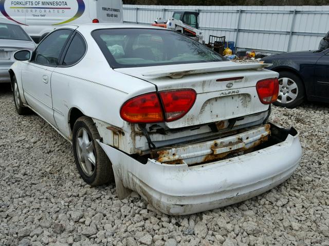 1G3NL12E8XC325354 - 1999 OLDSMOBILE ALERO GL WHITE photo 3