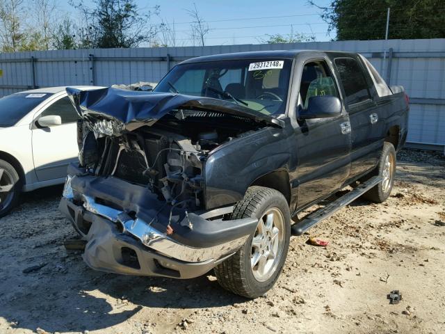 3GNEC13T93G245220 - 2003 CHEVROLET AVALANCHE BLACK photo 2