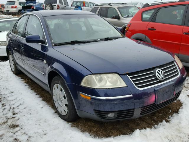 WVWPD63B01P272141 - 2001 VOLKSWAGEN PASSAT GLS BLUE photo 1