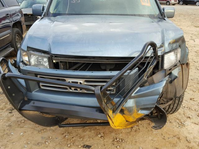 2HJYK16596H543515 - 2006 HONDA RIDGELINE BLUE photo 9