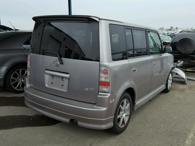 JTLKT324564069841 - 2006 TOYOTA SCION XB GRAY photo 4
