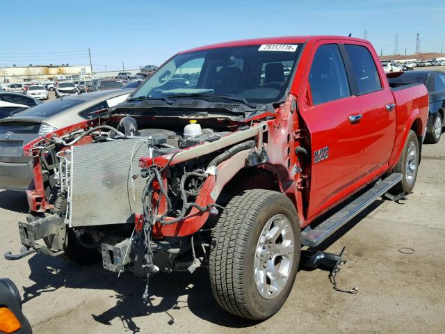 1C6RR7NT3GS370714 - 2016 RAM 1500 LARAM RED photo 2