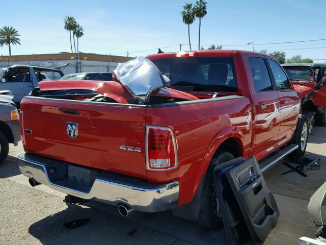 1C6RR7NT3GS370714 - 2016 RAM 1500 LARAM RED photo 4